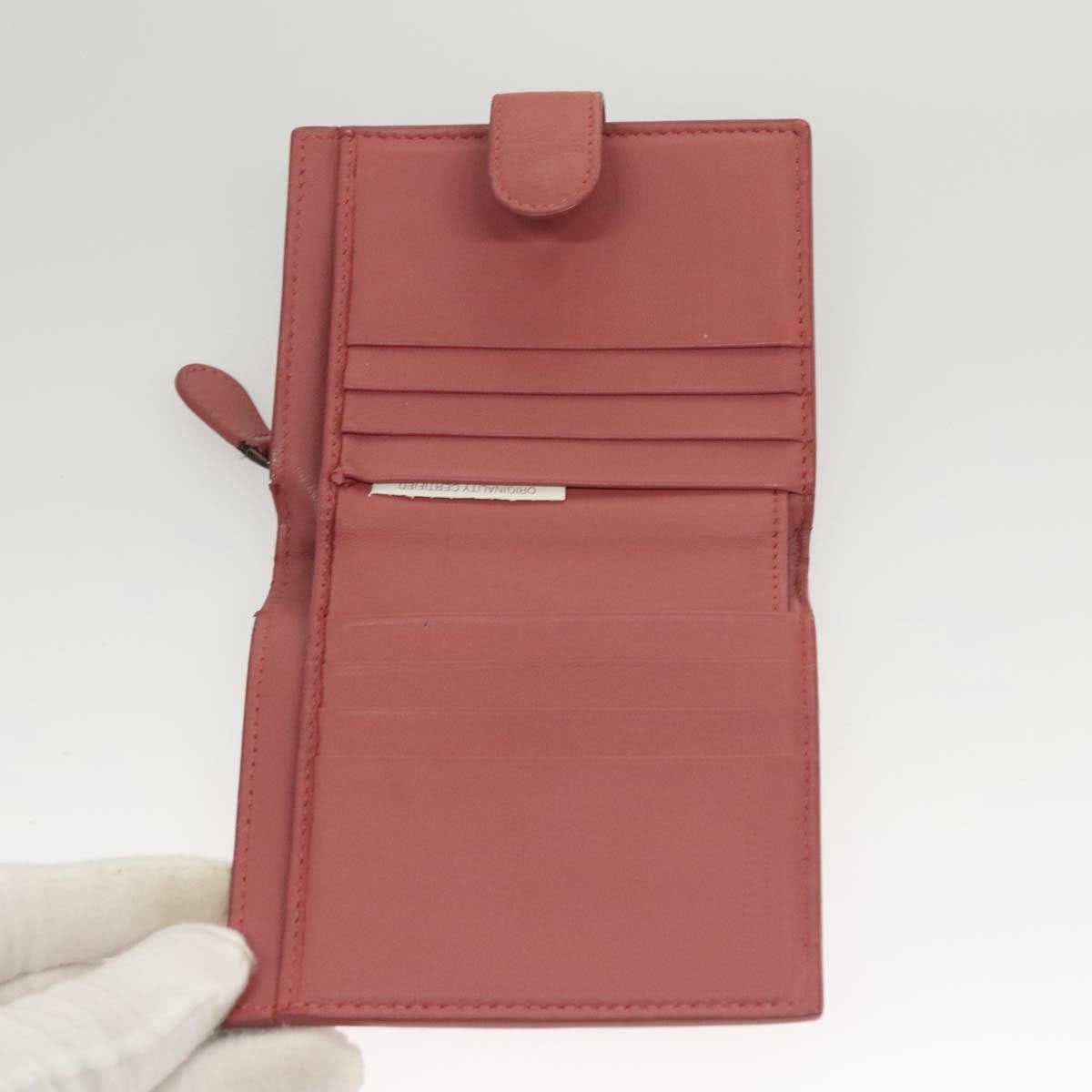 Bottega Veneta Bifold Coin Pocket Card Holder Intrecciato Nappa