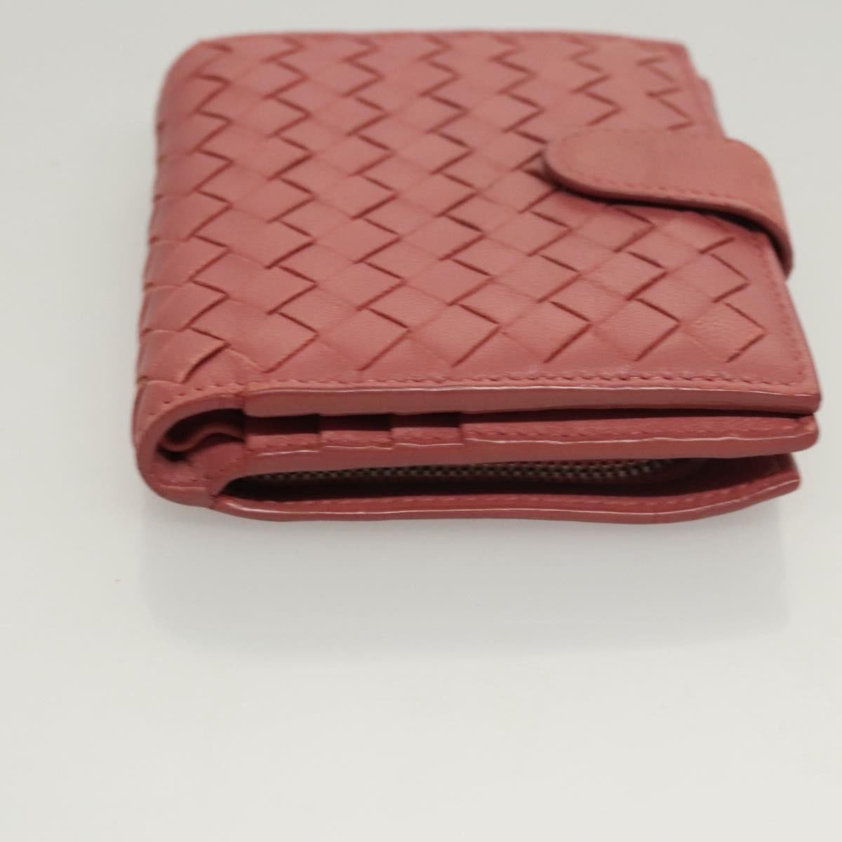 Bottega Veneta Bifold Coin Pocket Card Holder Intrecciato Nappa