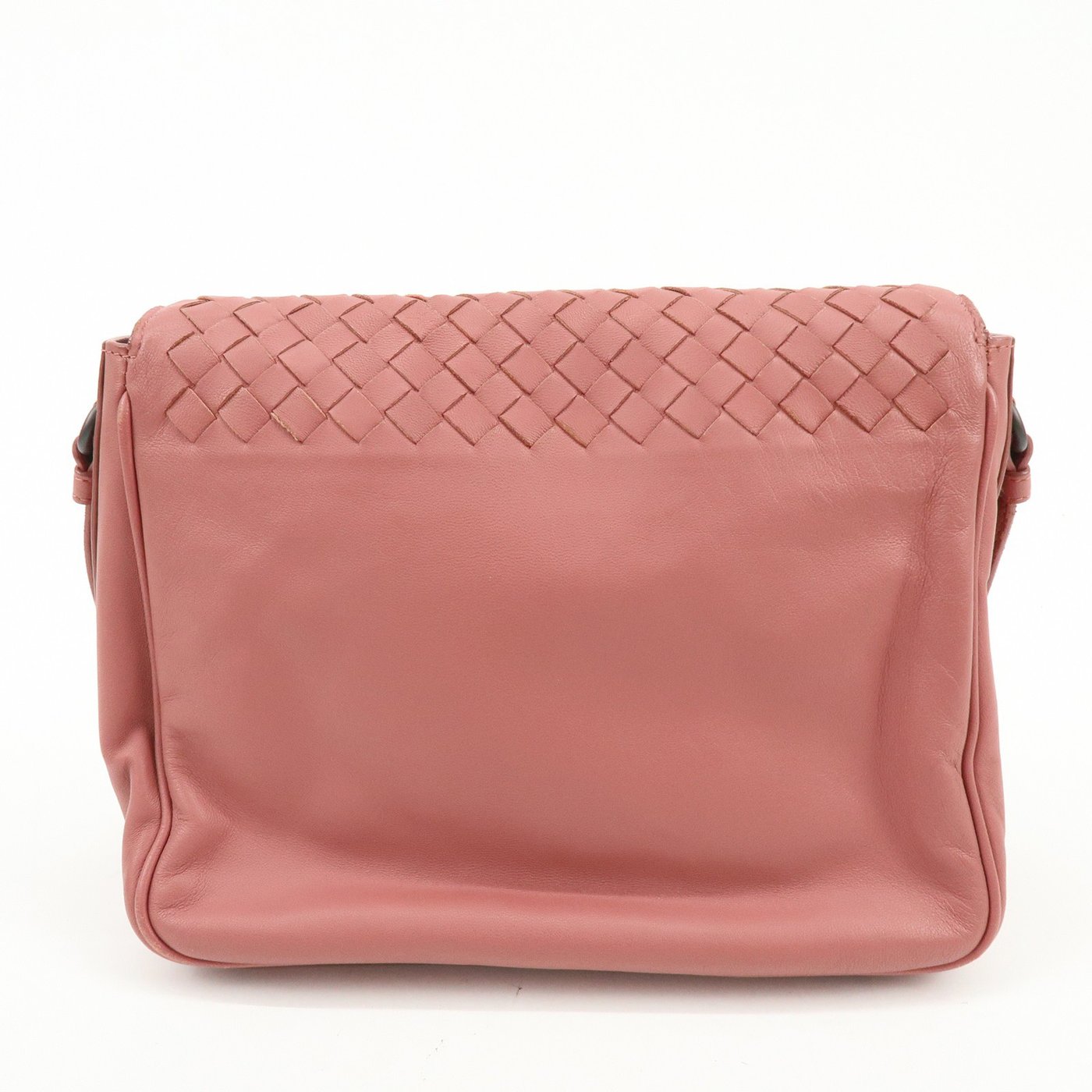Bottega Veneta Drawstring Flap Leather with Intrecciato Medium