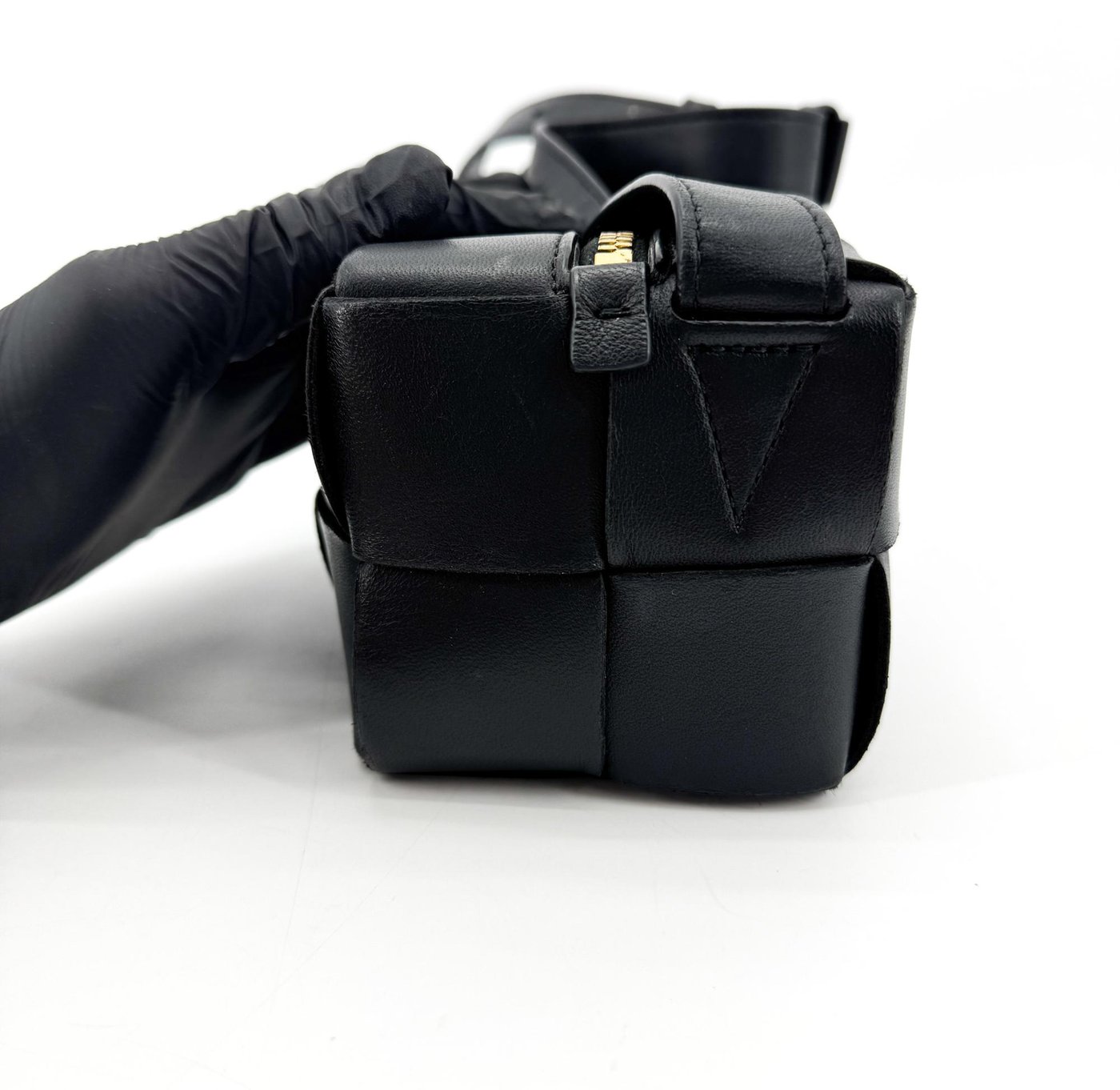 Bottega Veneta Brick Cassette Maxi Intrecciato Leather Small