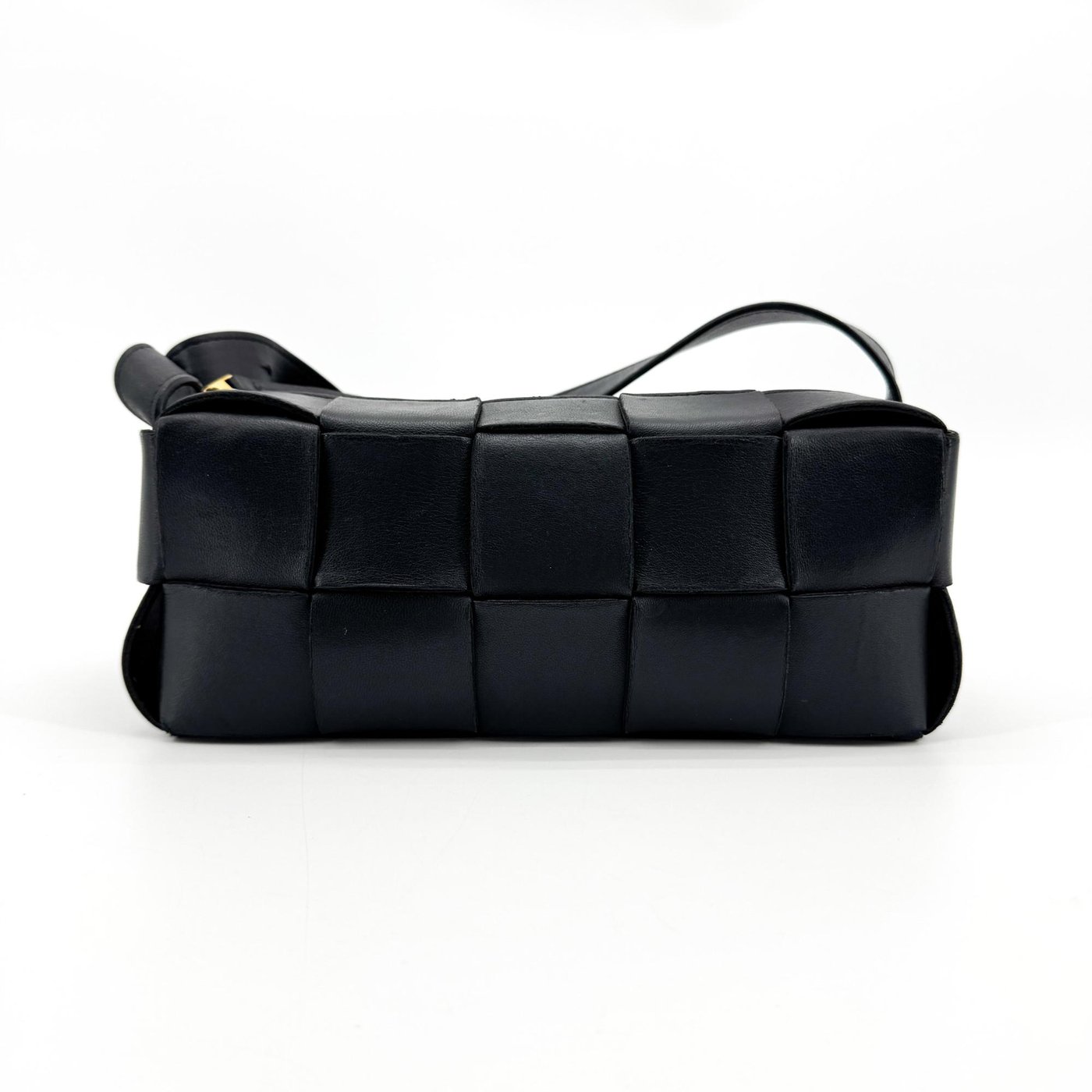 Bottega Veneta Brick Cassette Maxi Intrecciato Leather Small