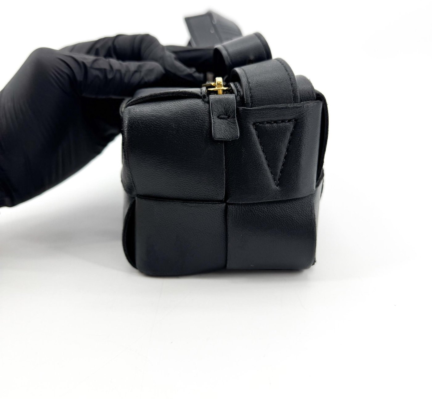 Bottega Veneta Brick Cassette Maxi Intrecciato Leather Small