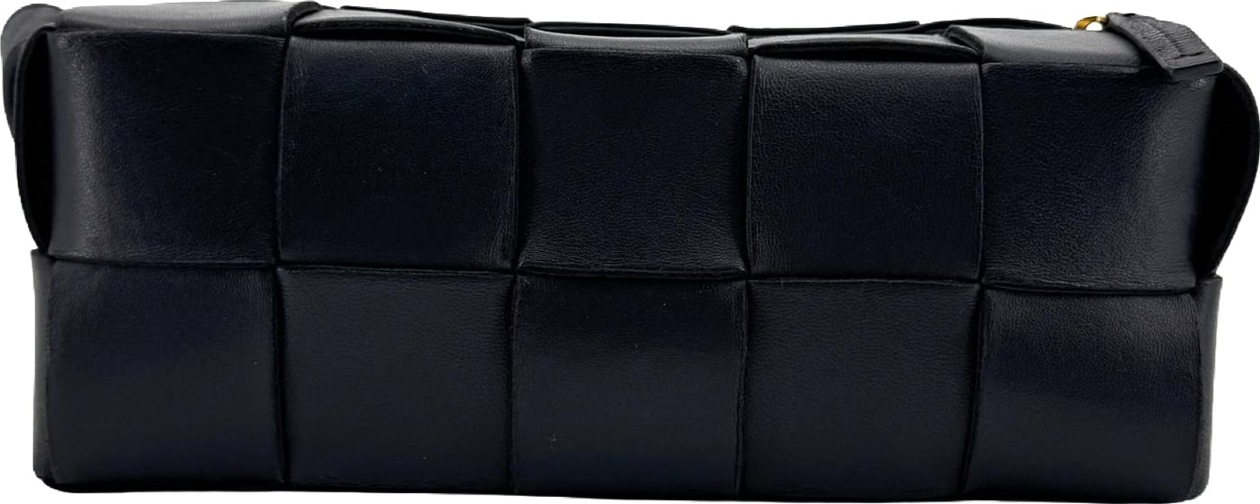 Bottega Veneta Brick Cassette Maxi Intrecciato Leather Small