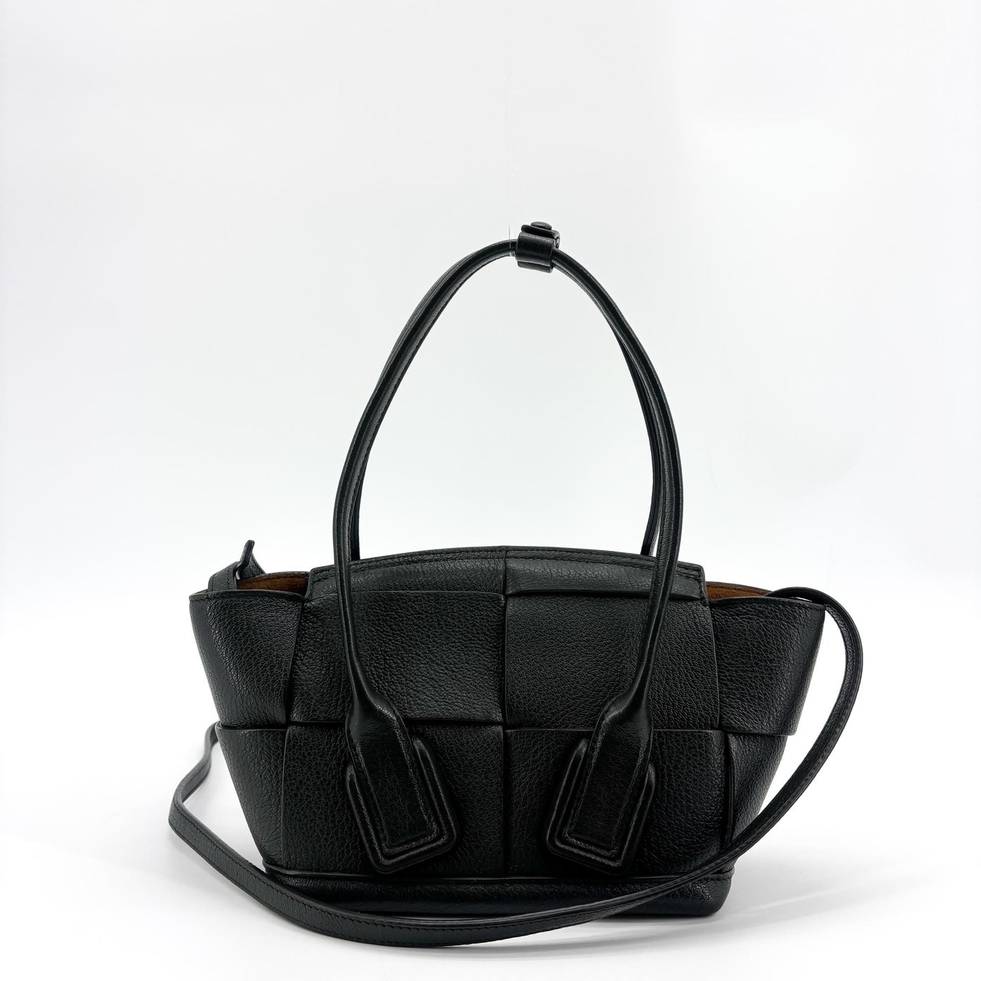 Bottega Veneta Arco Maxi Intrecciato Leather Small