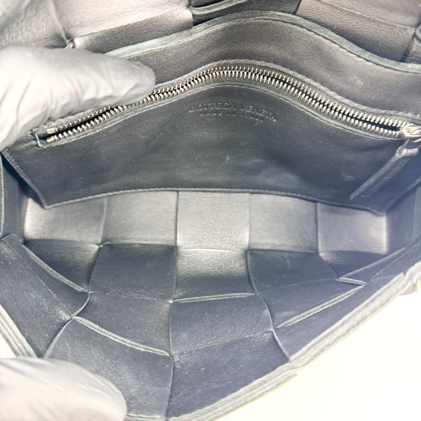 Bottega Veneta Cassette Maxi Intrecciato Leather Mini