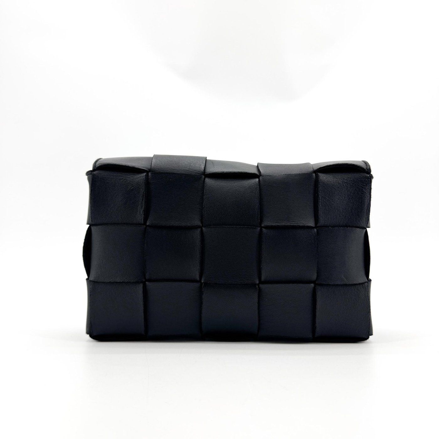 Bottega Veneta Cassette Maxi Intrecciato Leather Mini