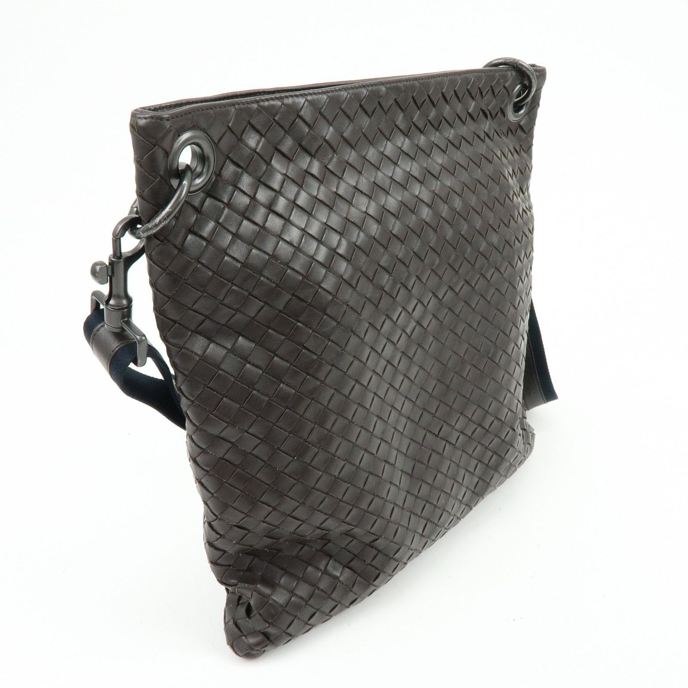 Bottega Veneta Flat Messenger Intrecciato Nappa Large