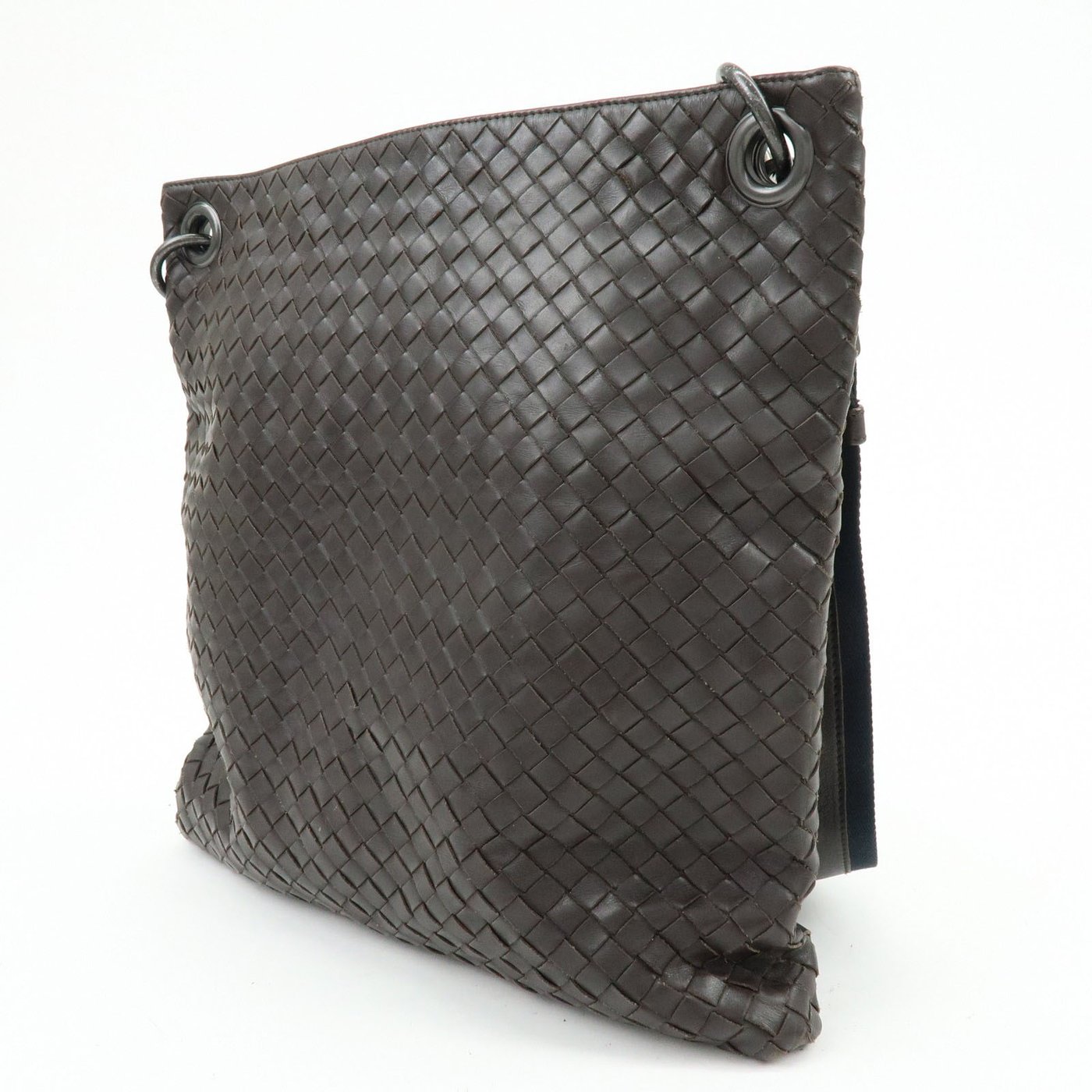 Bottega Veneta Flat Messenger Intrecciato Nappa Large