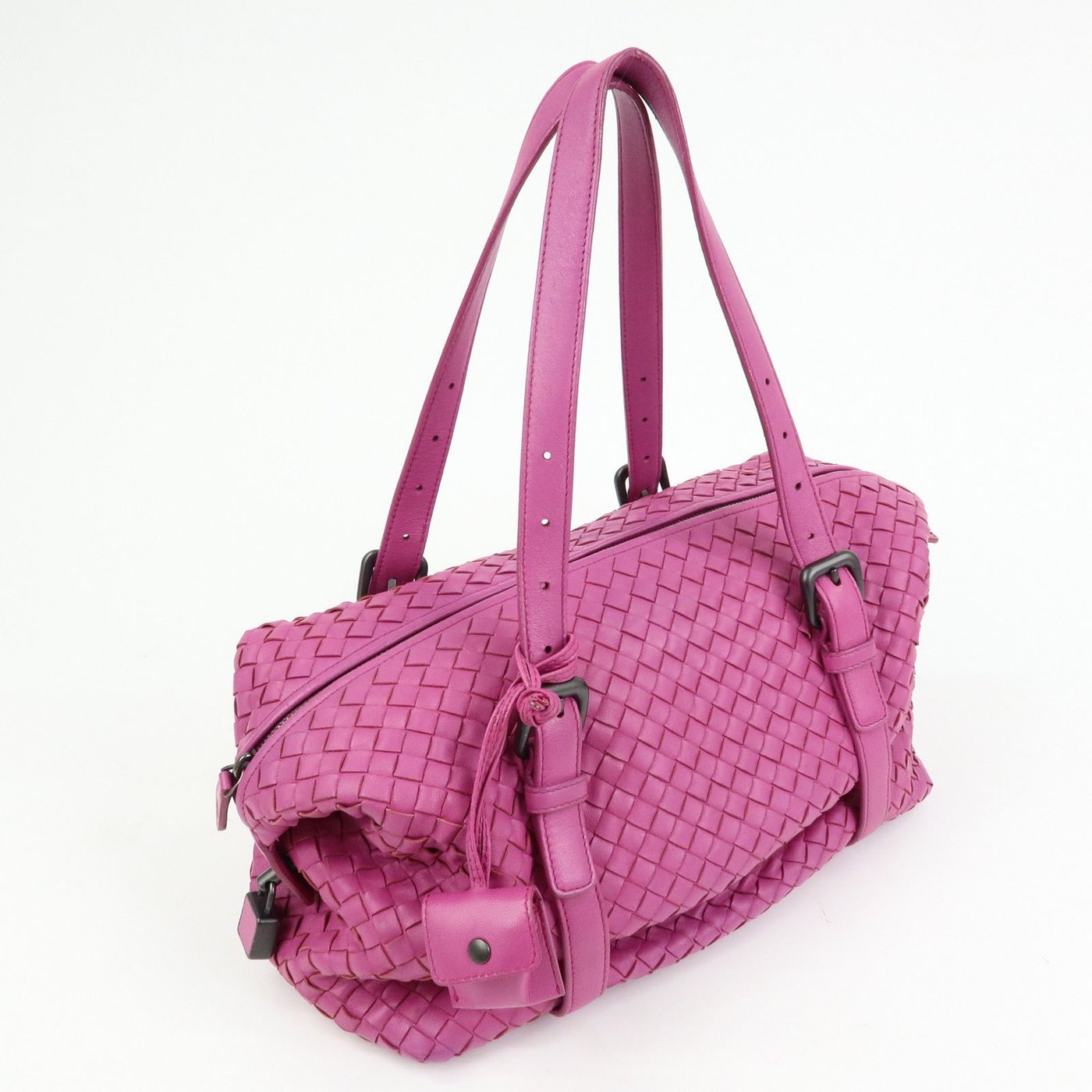 Bottega Veneta Boston Intrecciato Nappa Medium