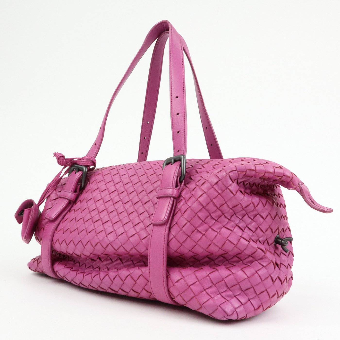 Bottega Veneta Boston Intrecciato Nappa Medium