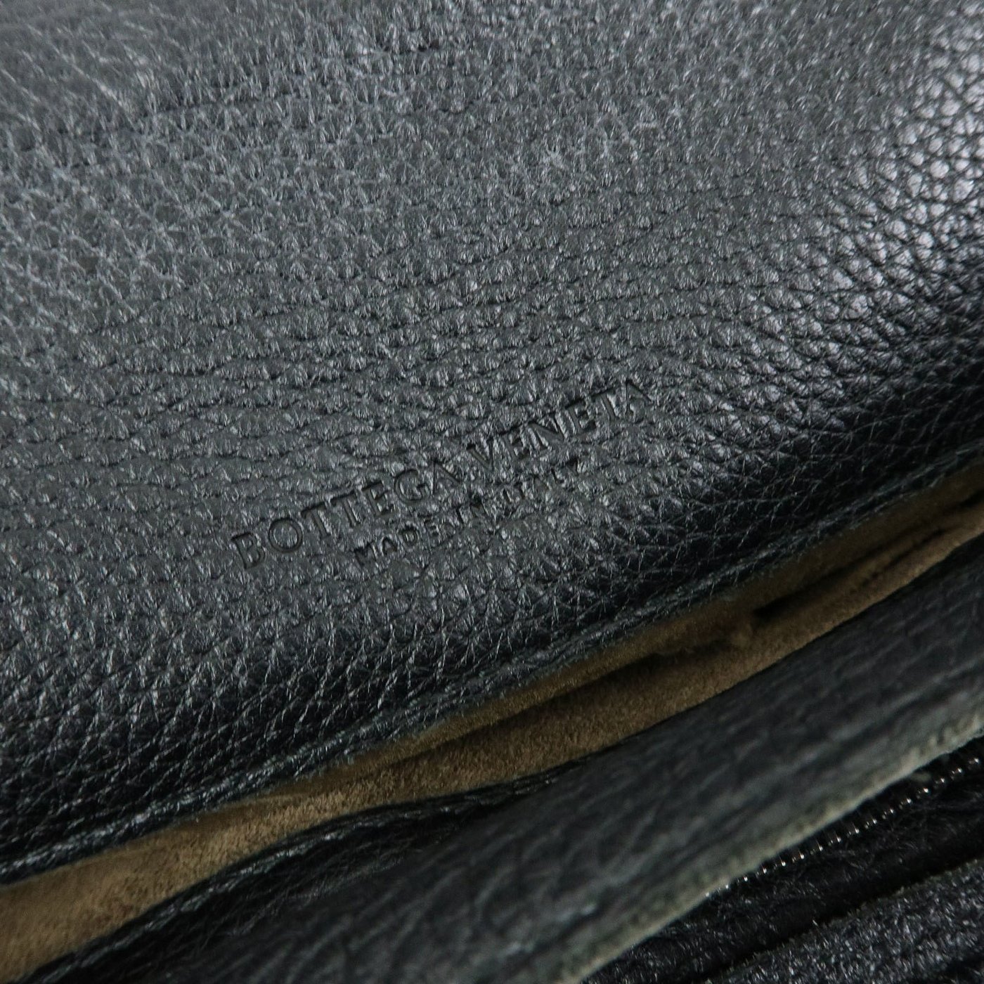 Bottega Veneta A-Shape Leather with Intrecciato Detail Large