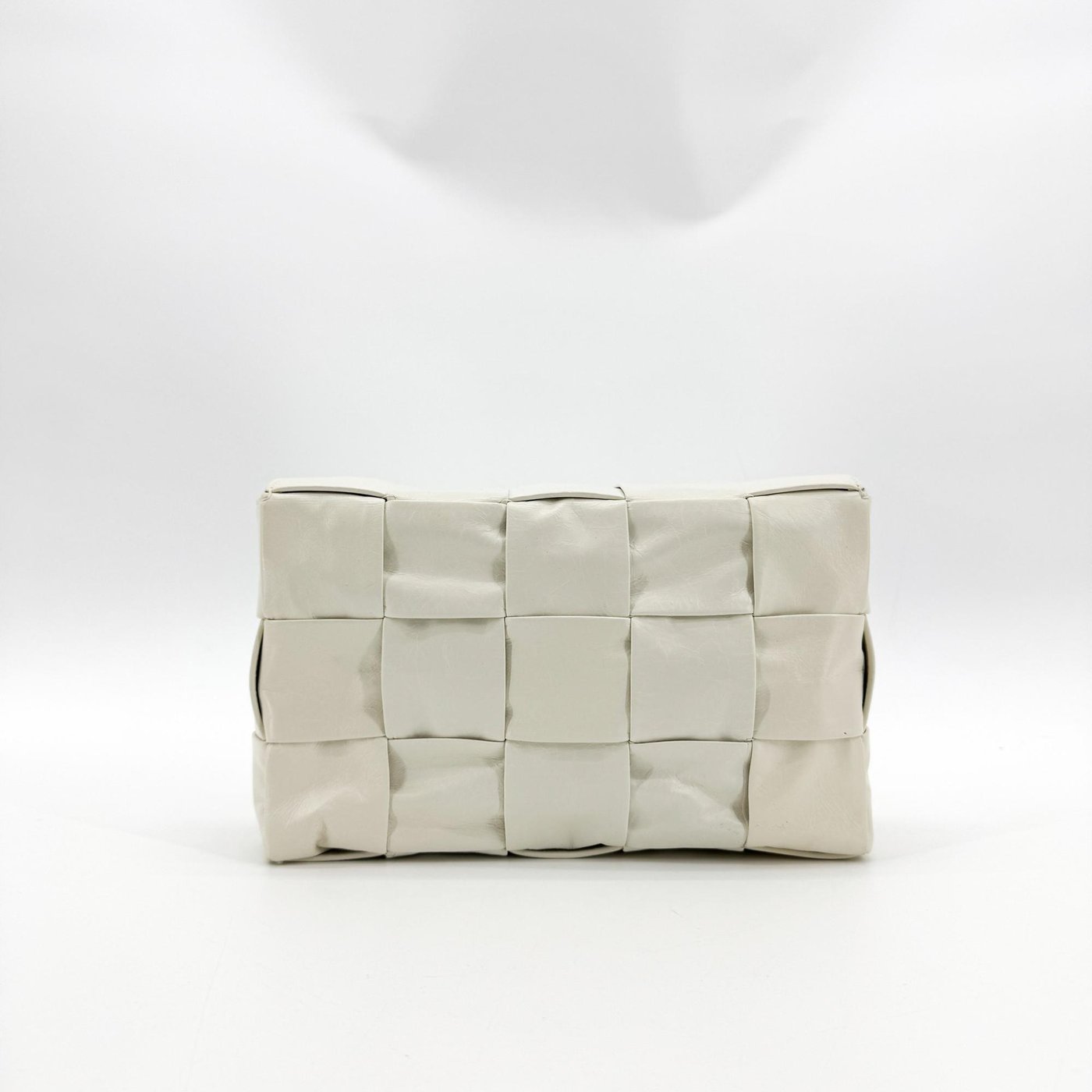 Bottega Veneta Brick Cassette Maxi Intrecciato Leather Small
