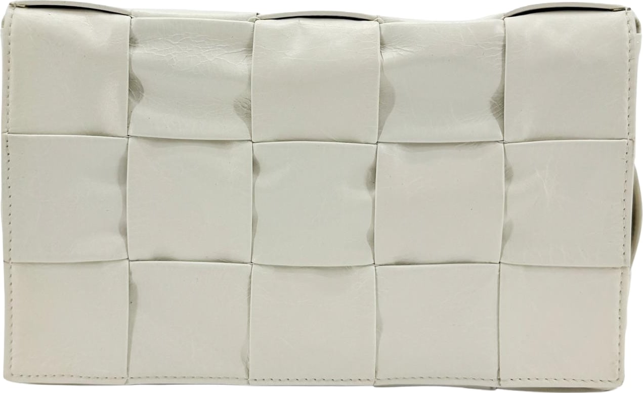Bottega Veneta Brick Cassette Maxi Intrecciato Leather Small