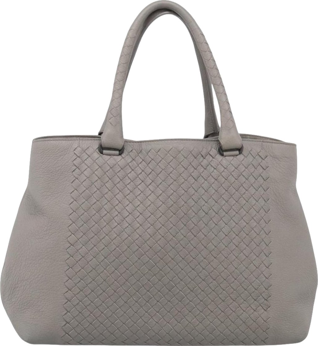 Bottega Veneta Side Snap Leather and Intrecciato Nappa Large