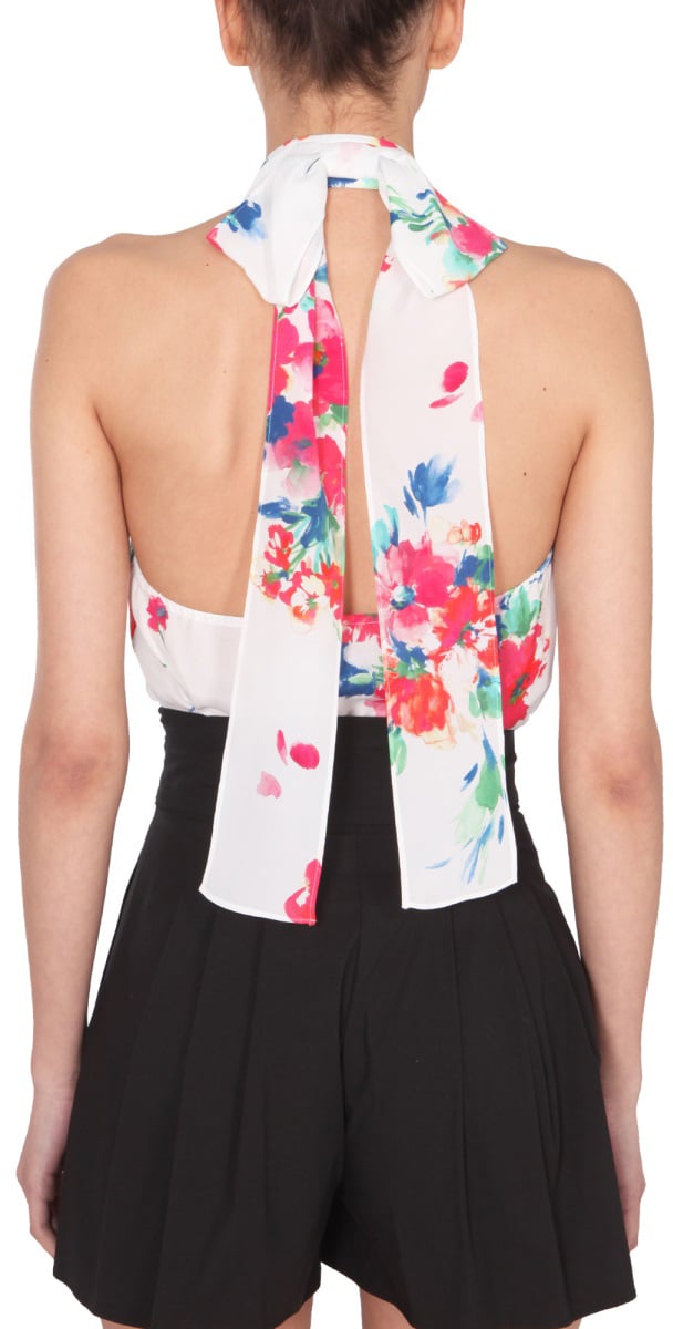 Floral Print Sleeveless Top