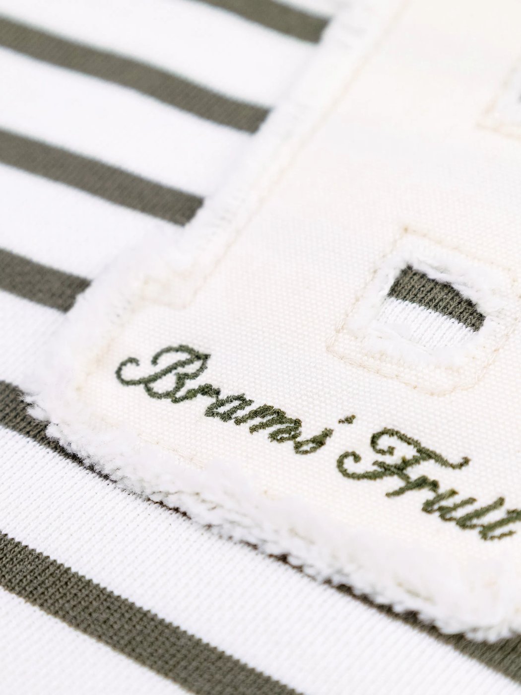 Varsity Striped T-shirt - Olive Green