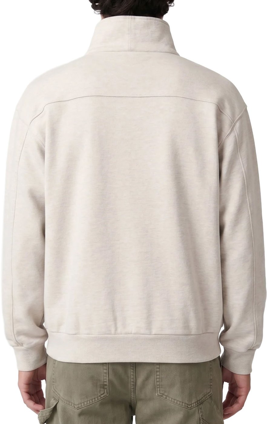 pull korte rits grijs/beige