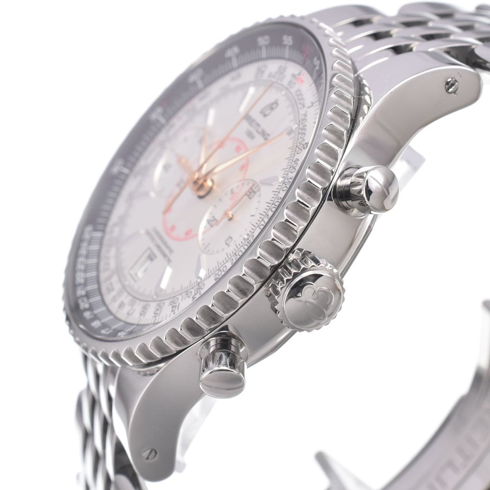 Breitling Navitimer Montbrillant Chronograph Automatic Stainless Steel and Leather 38