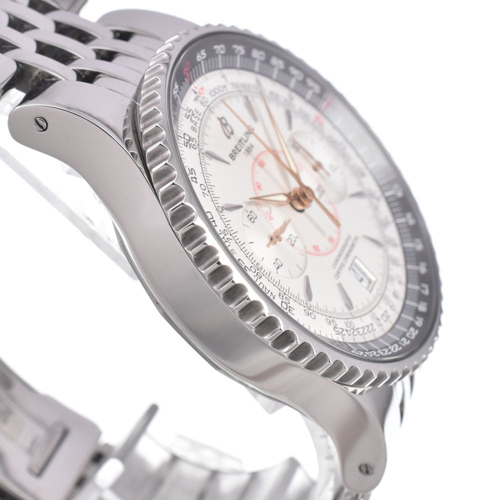 Breitling Navitimer Montbrillant Chronograph Automatic Stainless Steel and Leather 38