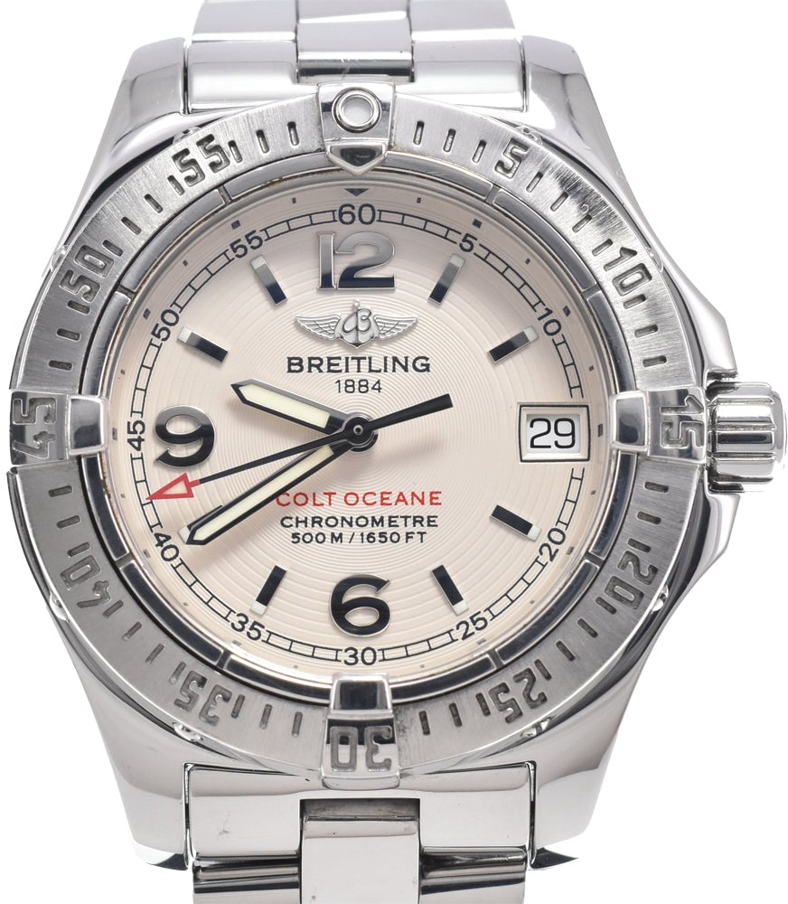 Breitling Colt Oceane Chronometre Quartz Stainless Steel with Diamond Bezel 33