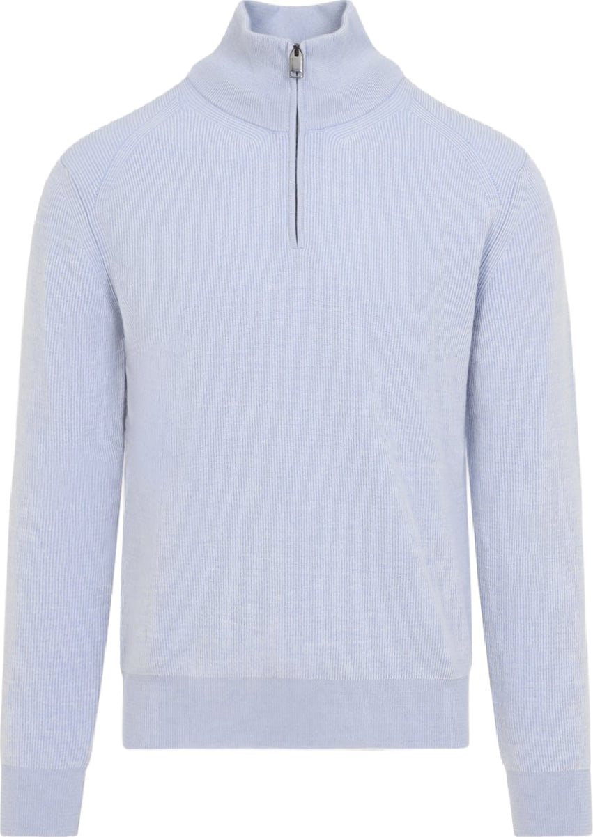 Brioni Half Zip Up Sweater