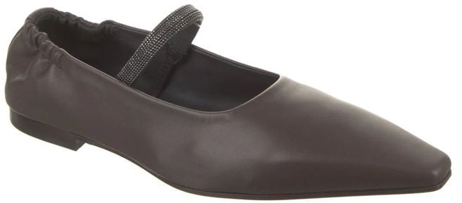 Brunello Cucinelli Brown Leather Ballet Flats