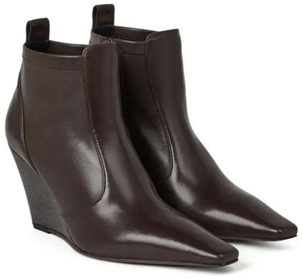 Brunello Cucinelli Brown Leather Ankle Boots