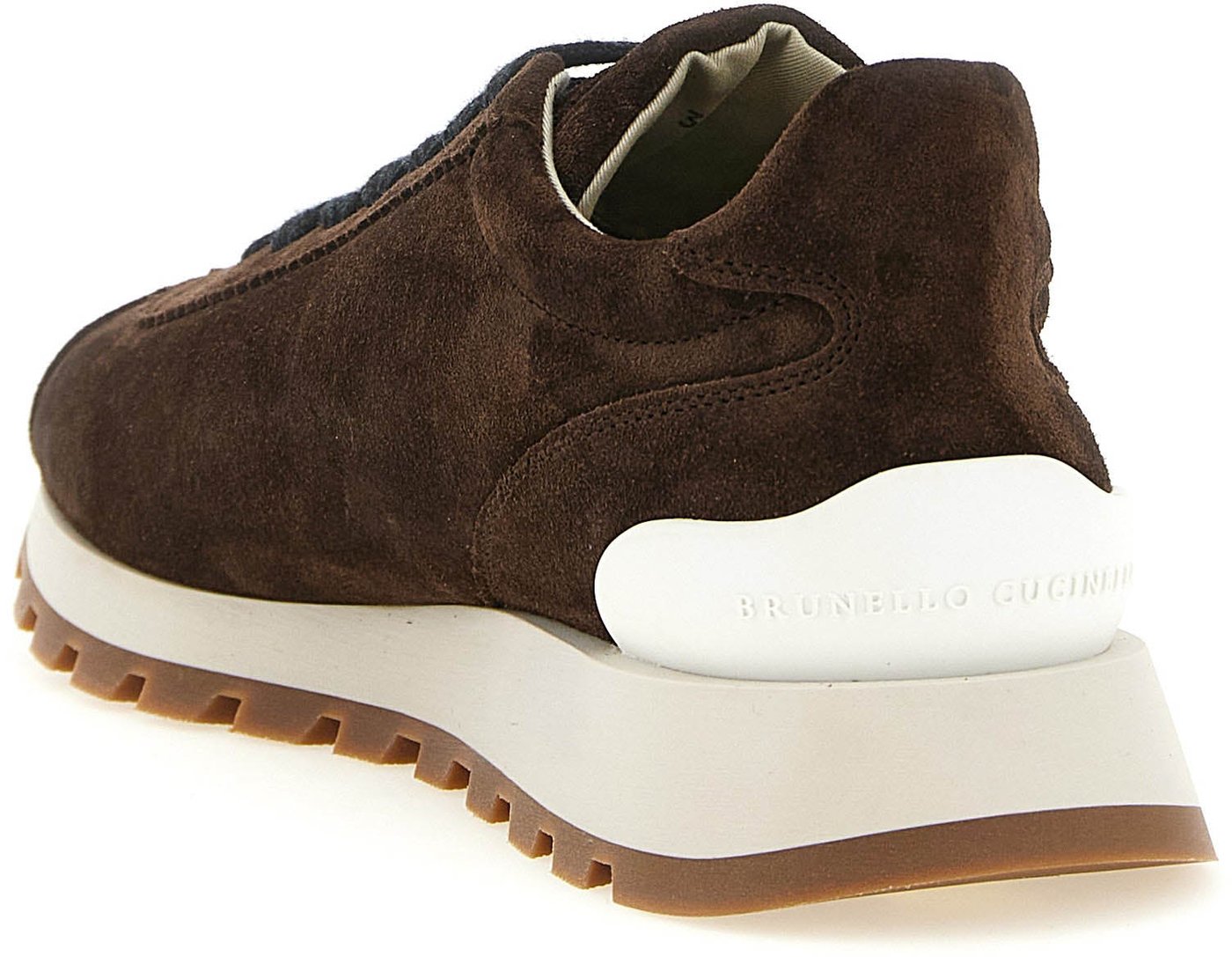 Brunello Cucinelli Brown Calfskin Athletic Sneakers
