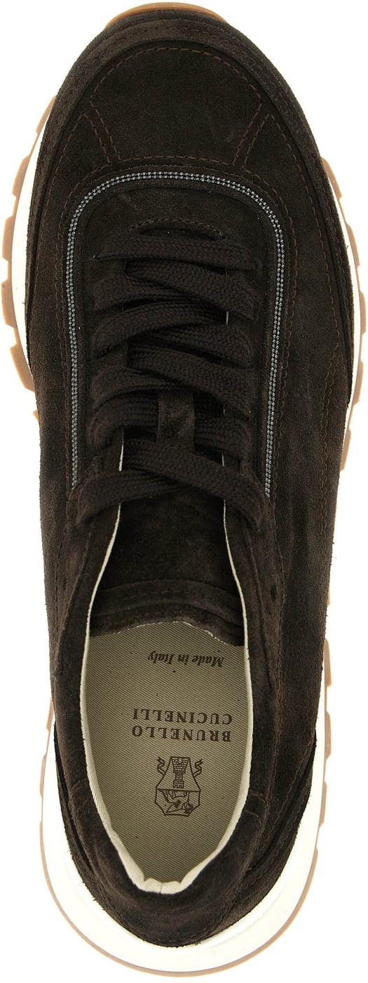 Brunello Cucinelli Brown Calfskin Sneakers