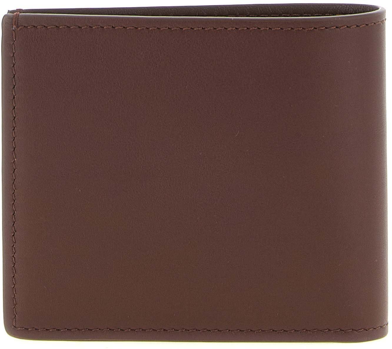 Brunello Cucinelli Brown Calfskin Leather Wallet
