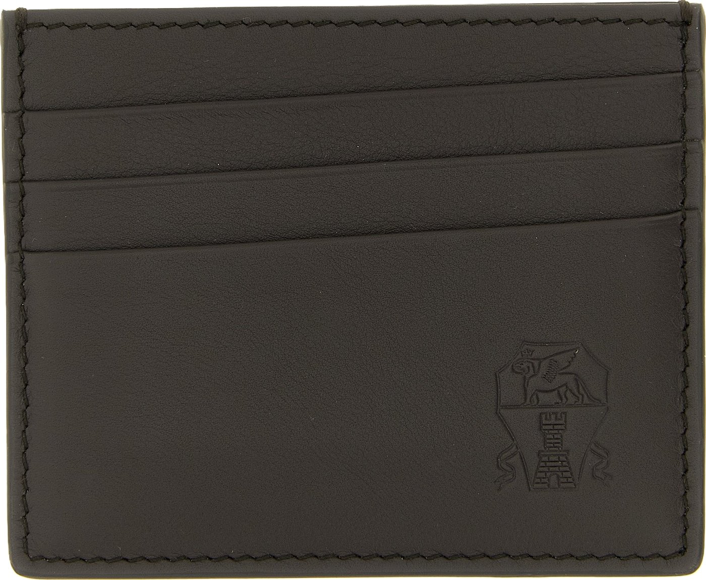 Brunello Cucinelli Black Calfskin Cardholder