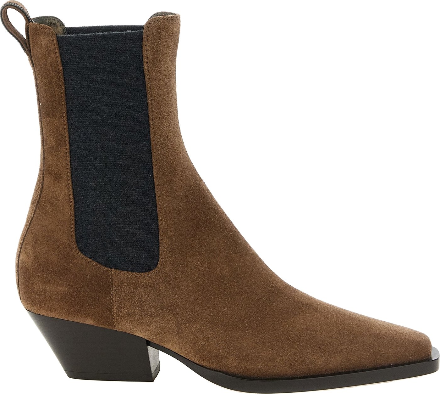 Brunello Cucinelli Brown Calfskin Chelsea Boots