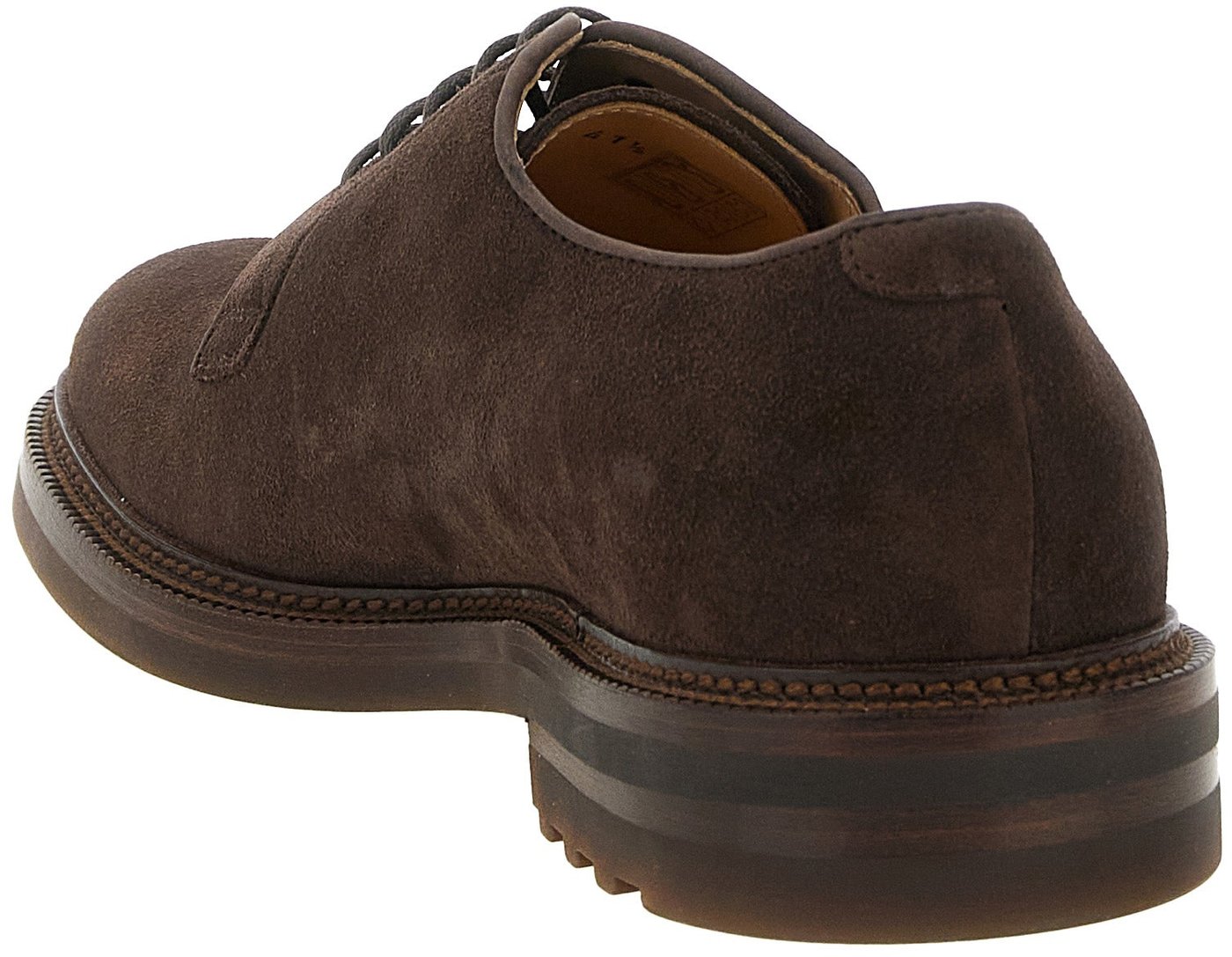 Brunello Cucinelli Brown Calfskin Oxfords And Derbies