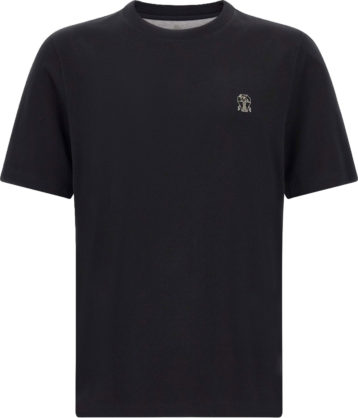 Brunello Cucinelli Logo Embroidery T-shirt