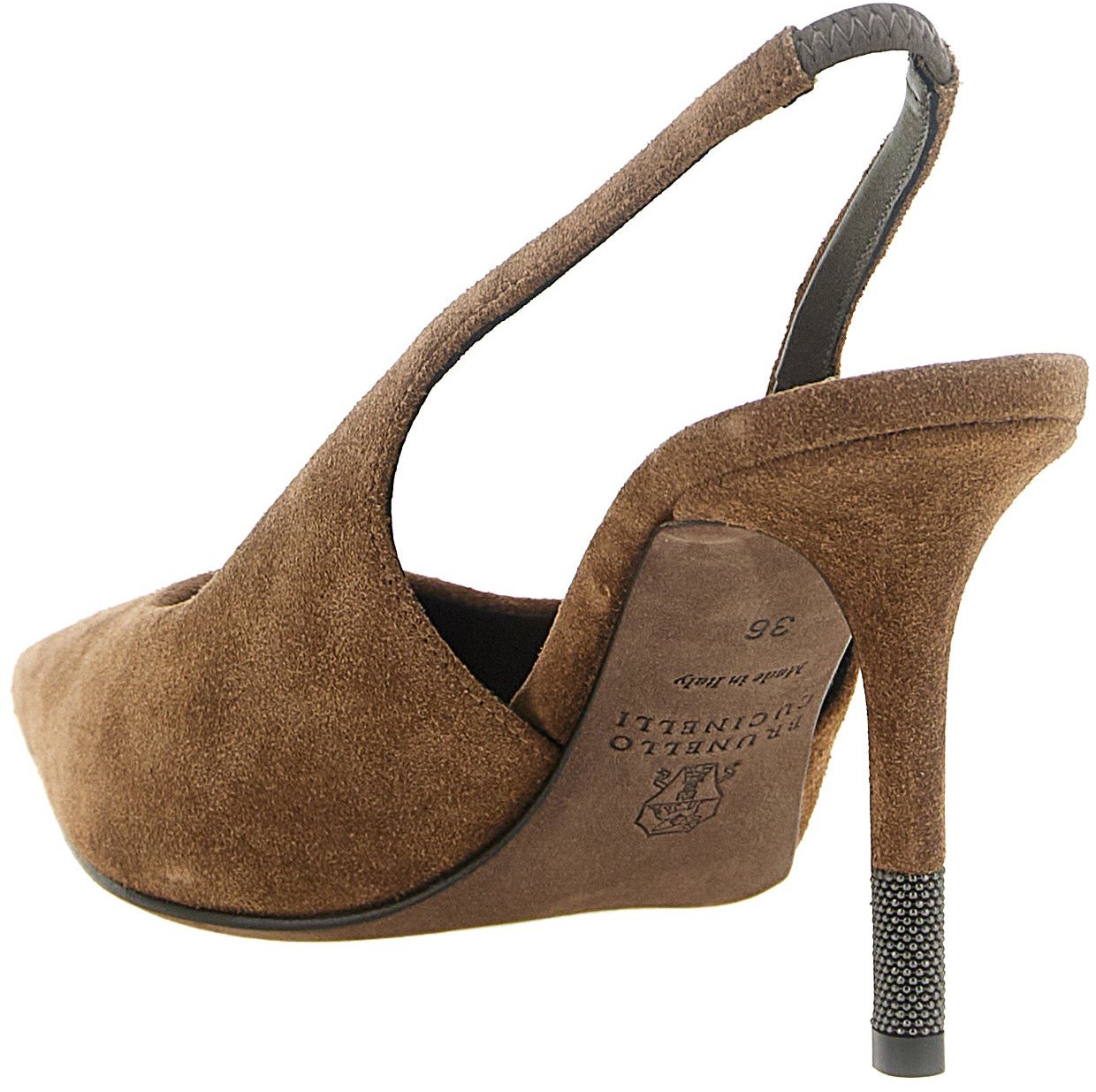 Brunello Cucinelli Brown Calfskin High Heel Pumps