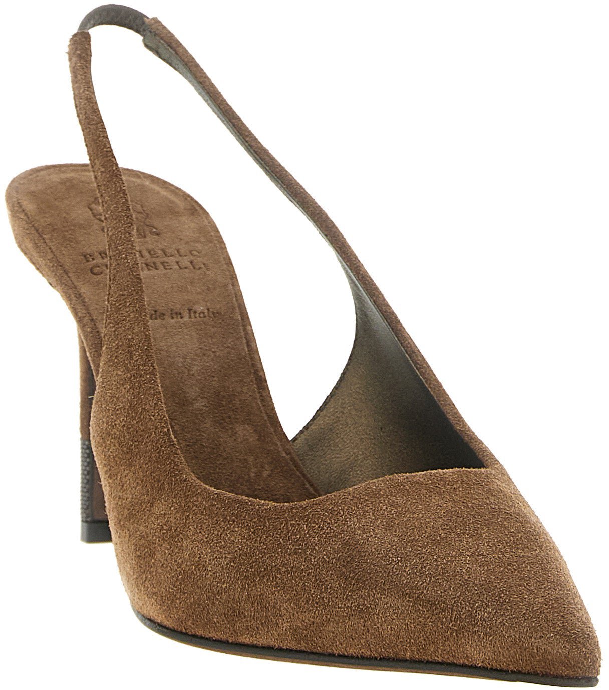Brunello Cucinelli Brown Calfskin High Heel Pumps