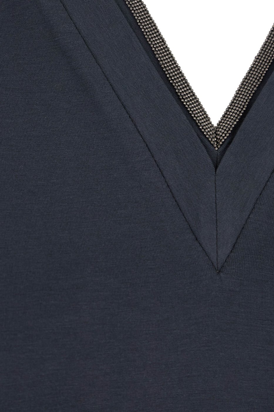 Brunello Cucinelli Air force blue stretch cotton t-shirt