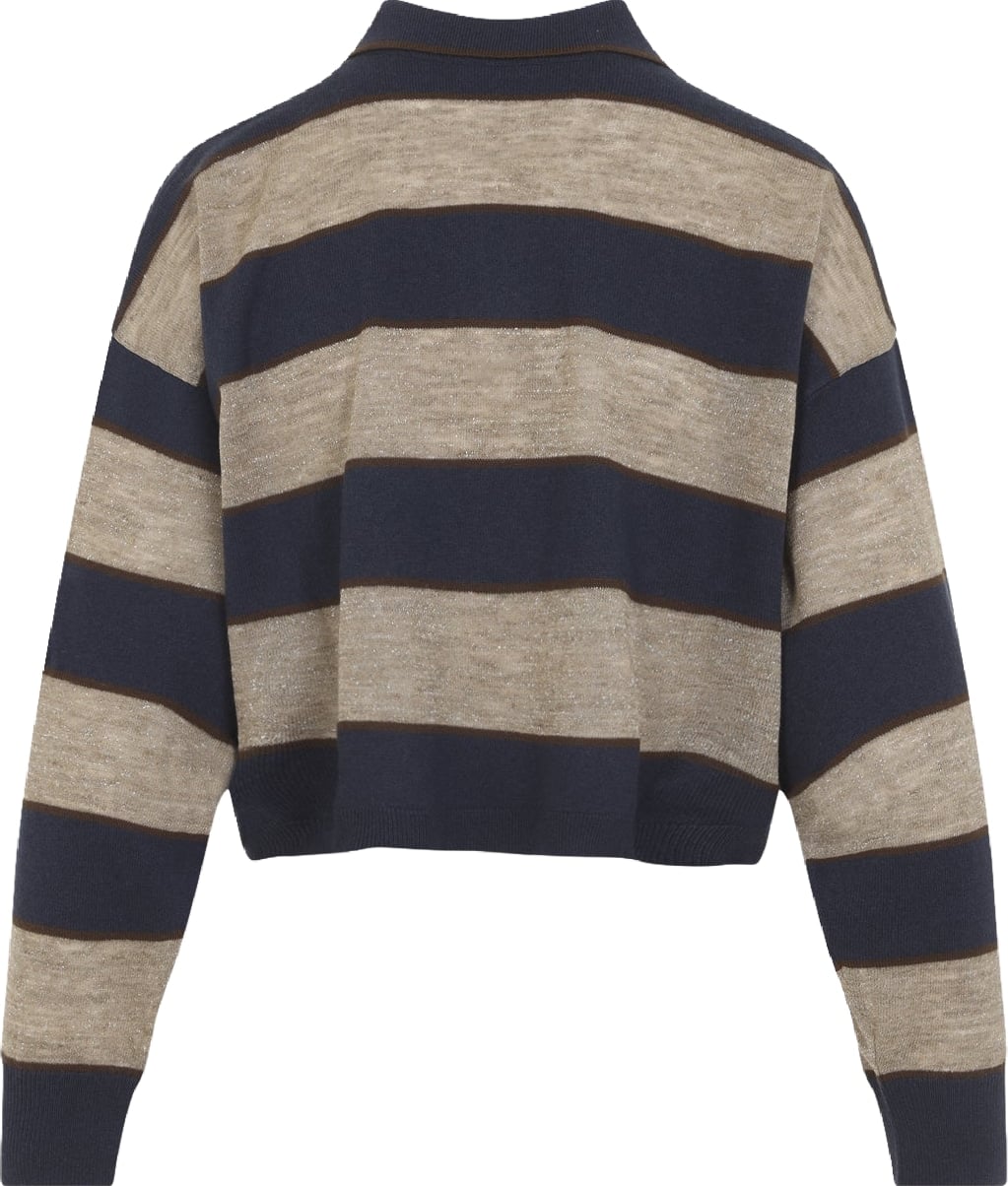 Brunello Cucinelli Jersey Striped Polo
