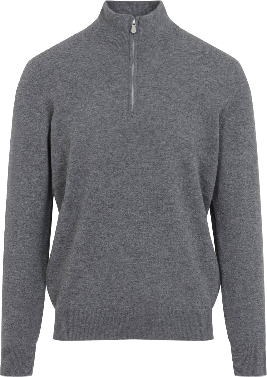 Brunello Cucinelli Half Zip Cashmere Sweater