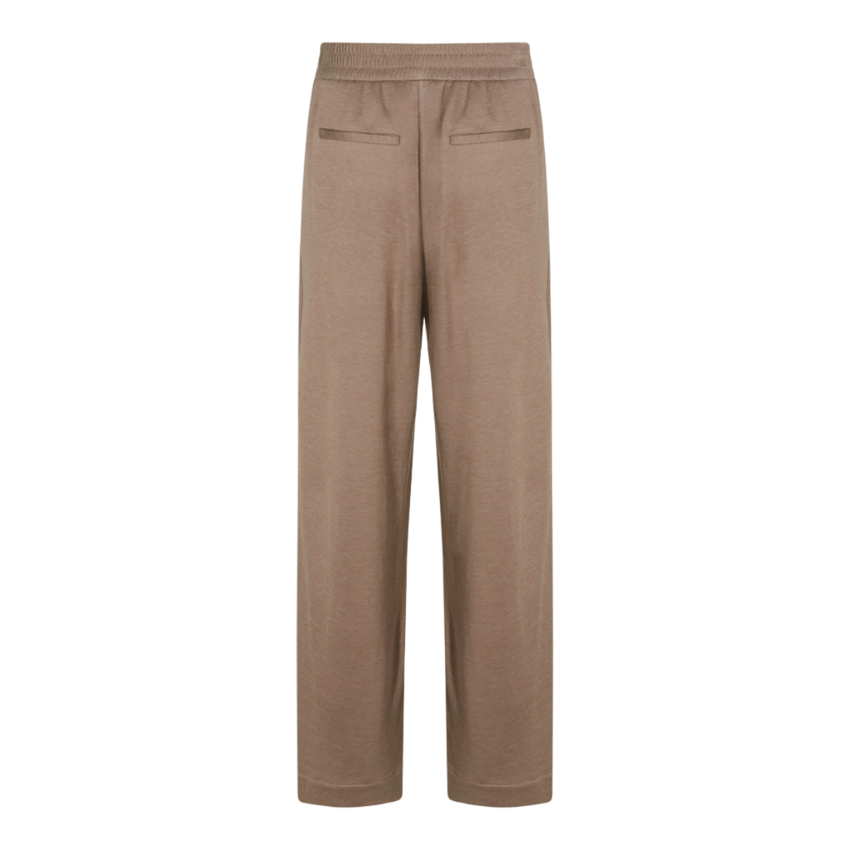 Relaxed Straight-Leg Trousers with Adjustable Waistband