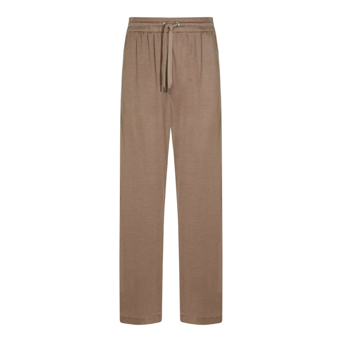 Relaxed Straight-Leg Trousers with Adjustable Waistband
