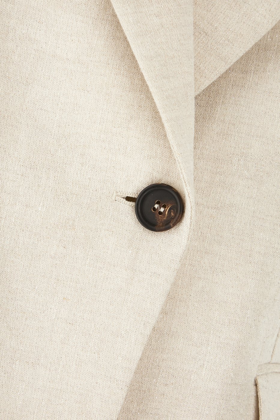Brunello Cucinelli Sand linen blend blazer