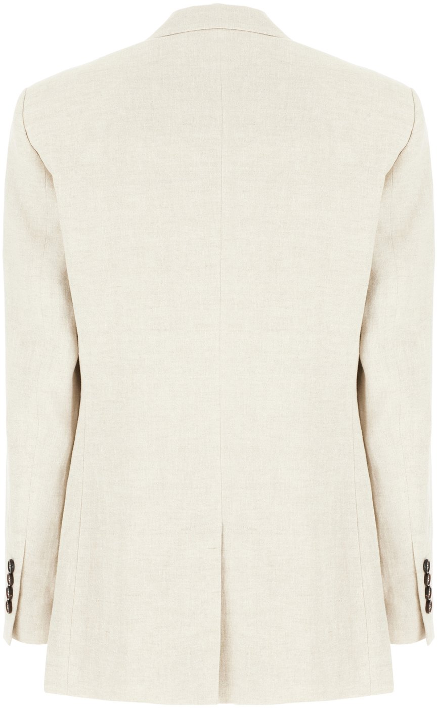 Brunello Cucinelli Sand linen blend blazer