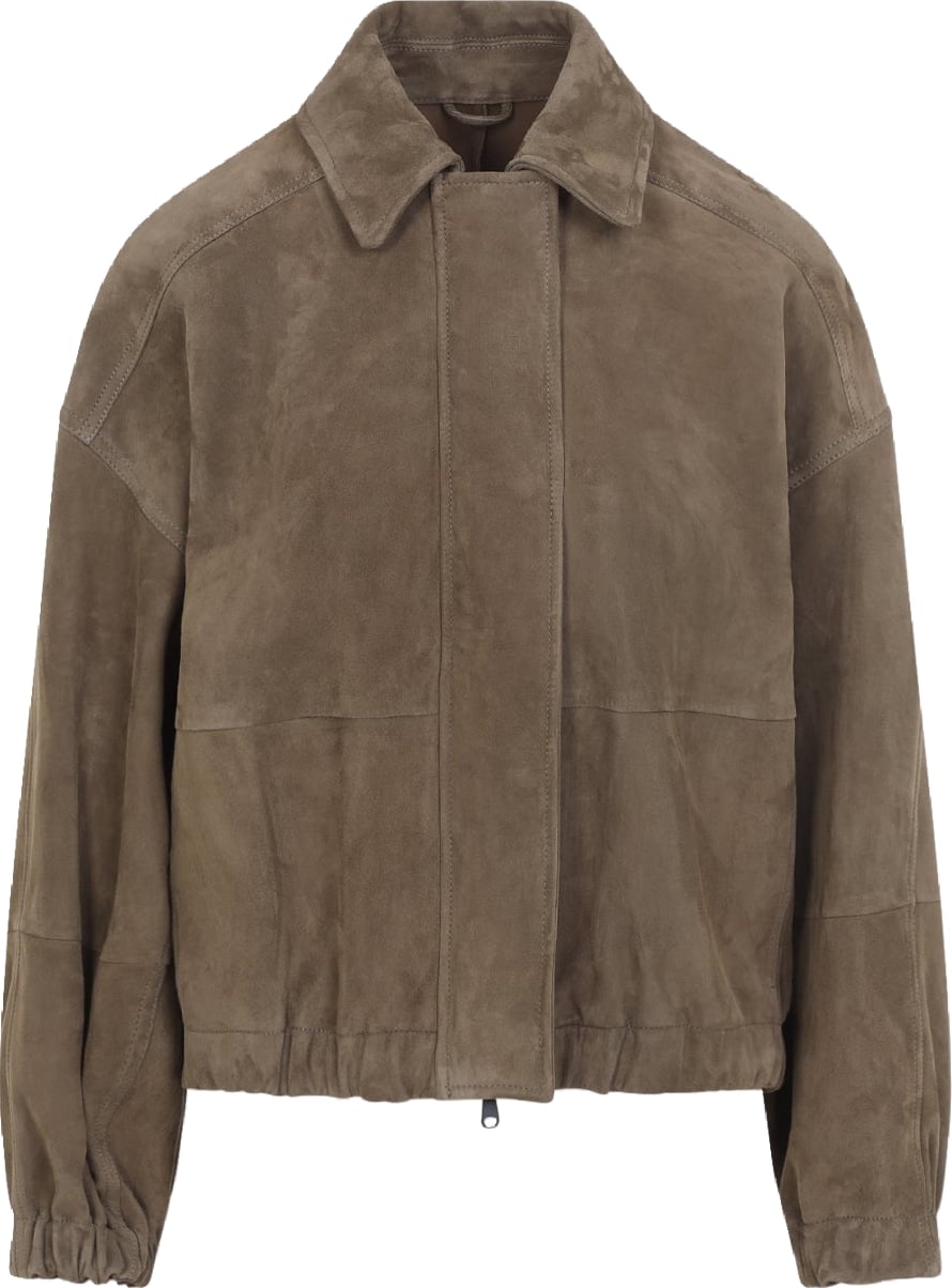 Brunello Cucinelli Suede Leather Jacket