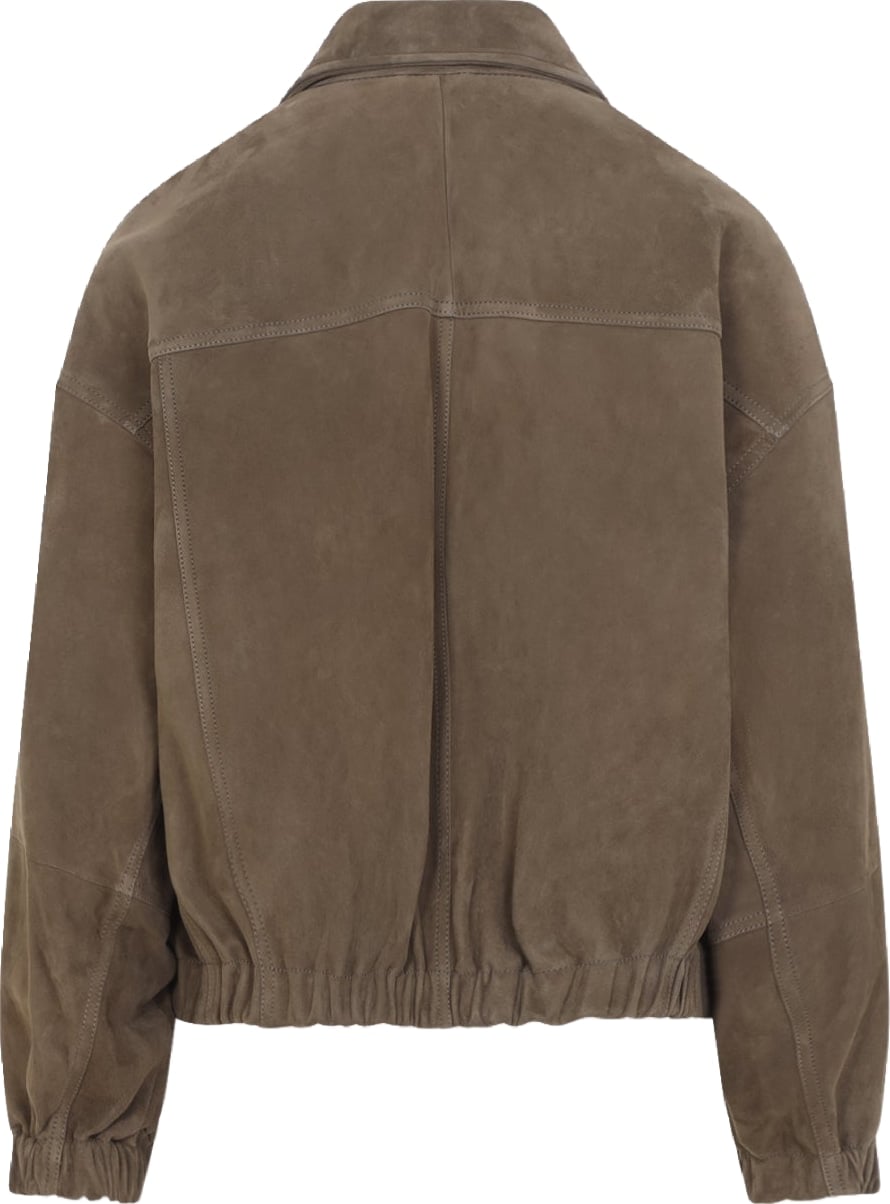Brunello Cucinelli Suede Leather Jacket
