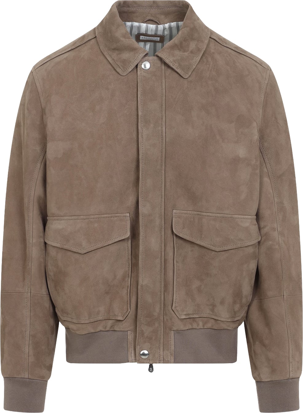 Brunello Cucinelli Leather Bomber Jacket