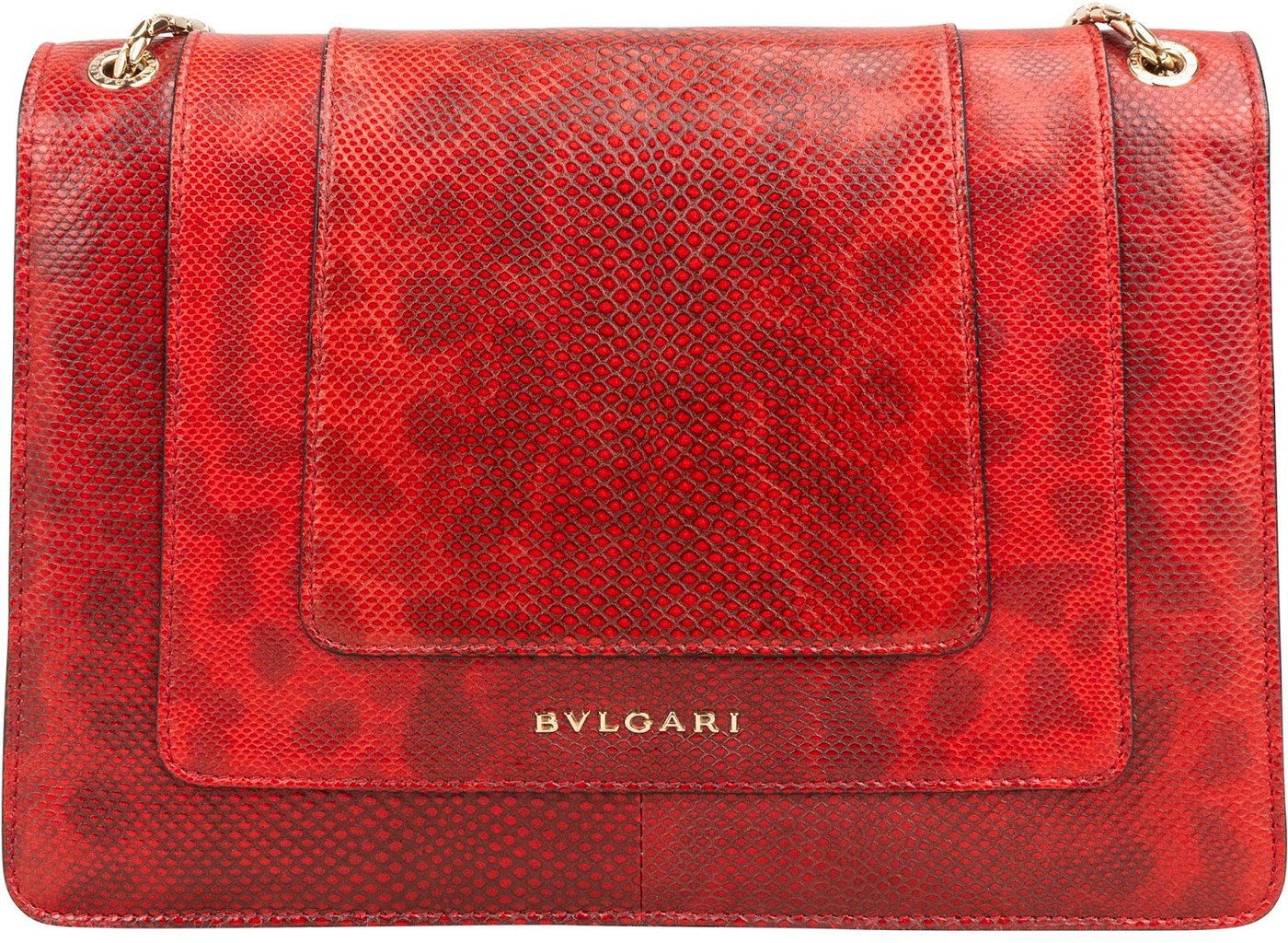 Bulgari Lizard-Embossed Leather Serpenti Forever Shoulder Bag