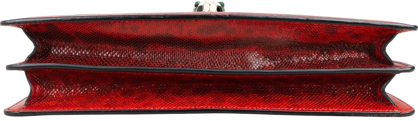 Bulgari Lizard-Embossed Leather Serpenti Forever Shoulder Bag