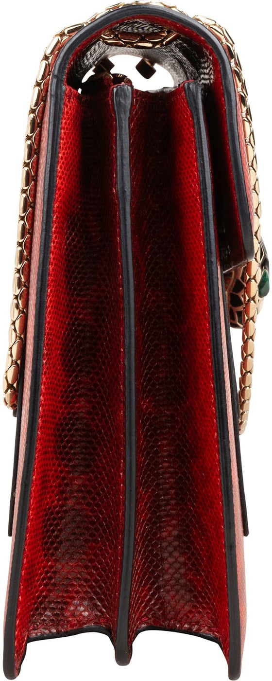 Bulgari Lizard-Embossed Leather Serpenti Forever Shoulder Bag
