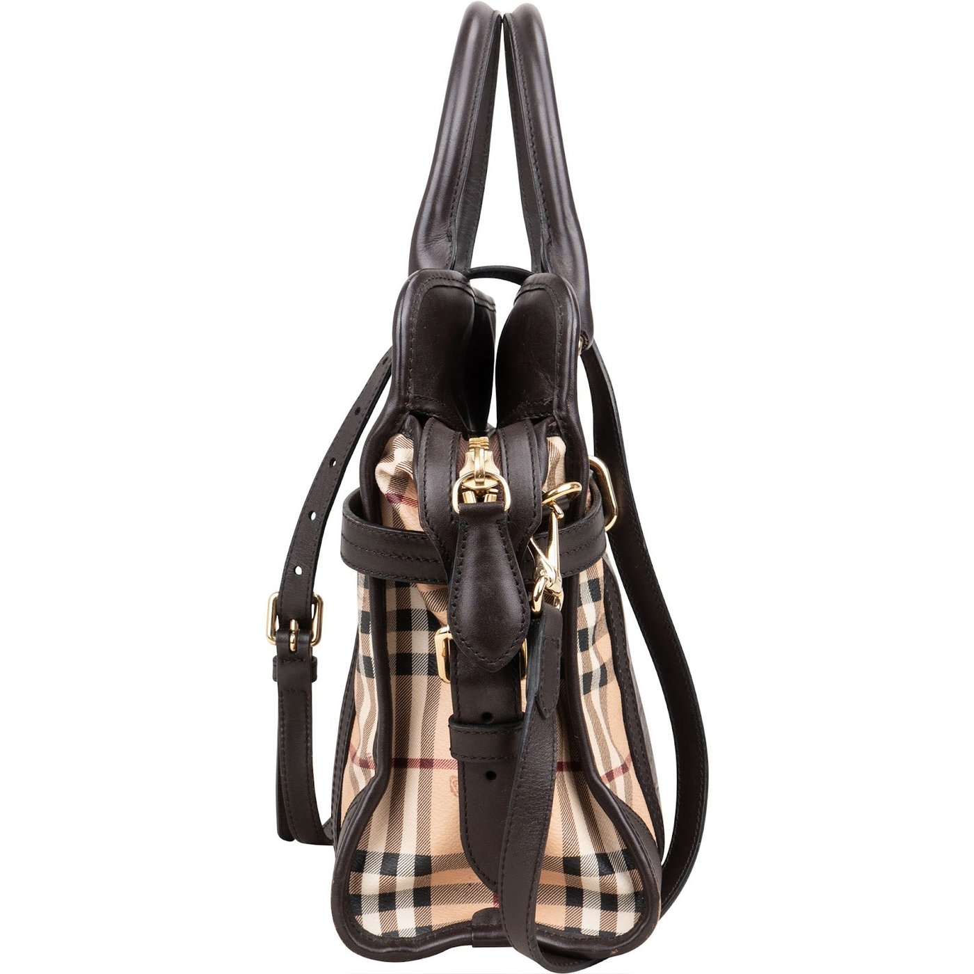 Burberry Haymarket Check Minford Satchel Handbag